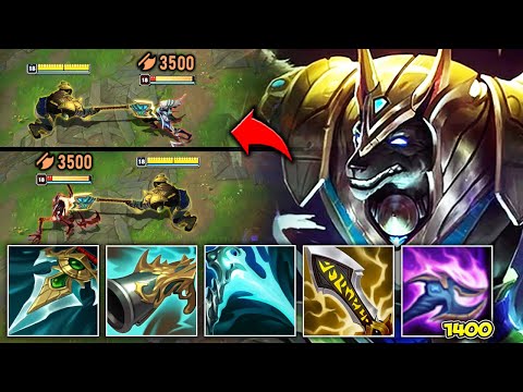 Nasus with 1400 stacks is not even fair (3500 damage crits, Q one shots tanks!)