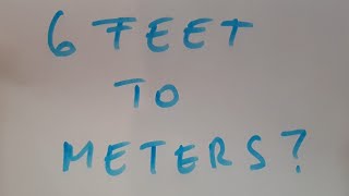 6 feet to meters
