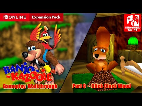 Banjo-Kazooie 100% Gameplay Walkthrough Part 9 (Click Clock Wood)