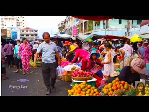 Asian Street Food, Cambodian Market Food In The City, Wet Market Food Compilation In Asia
