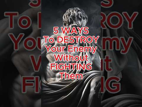 5 WAYS To DESTROY Your Enemy Without Fighting Them #stoicism #stoicphilosophy