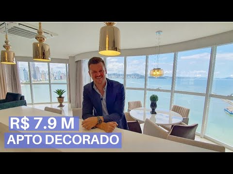 Apartamento mobiliado com vista para o mar no Ibiza Towers em Balneário Camboriú - - vídeo