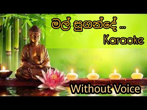 මල් සුගන්දේ දම් සුගන්දේ | Mal Sugande Dam Sugande | Karaoke | Without Voice | Bodu Bethi Gee