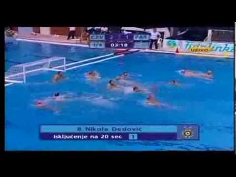 Vaterpolo, Crvena zvezda - Partizan 12:9 (16.11.2013.), cela utakmica