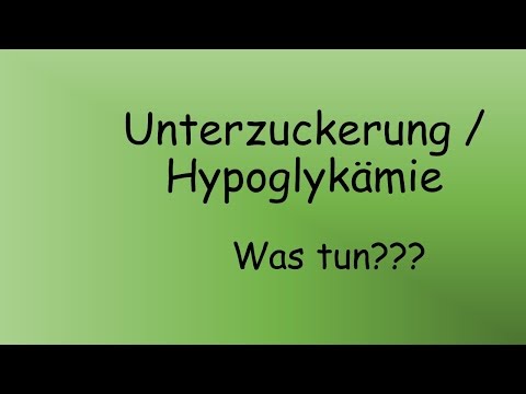 Unterzuckerung / Hypoglykämie