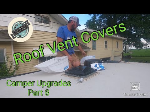 How To Install Camco Roof Vent Covers | Coleman Lantern LT 17B