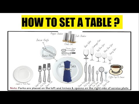 Table setting: Basic rules & guidelines/table setup for restaurant/f&b service/training video