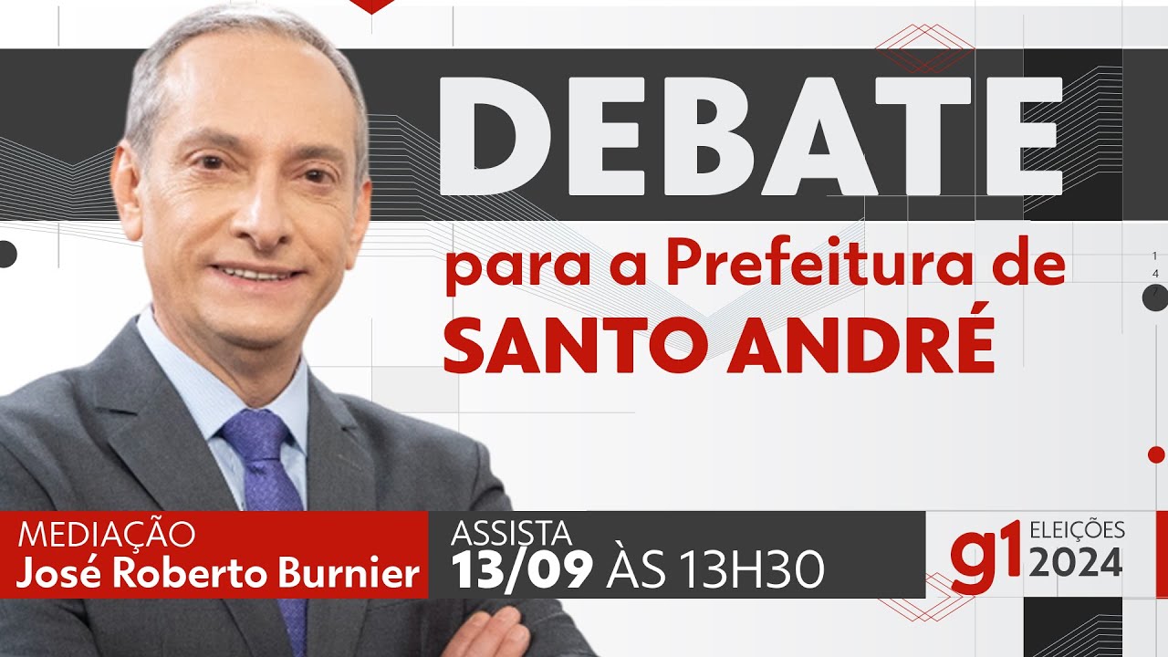 Debate para prefeito de Santo André - ASSISTA AO VIVO - DIA 13/09