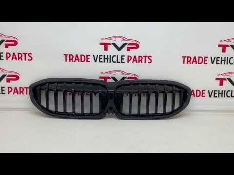 Fits BMW 3 Series G20 G21 2019-2022 Front Kidney Grilles Single Slats Gloss Black video