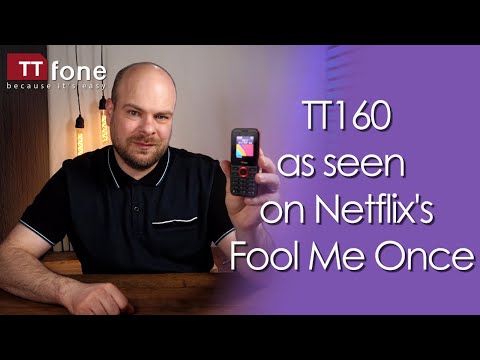Video review and unboxing of TTfone TT160 Mobile Phone as featured in Netflix show Fool Me Once
