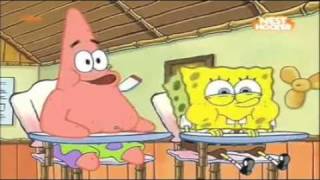 "I thought of something funnier than 24," Spongebob whispers to Patrick in the scene, as the two fight hysterics. "25!"