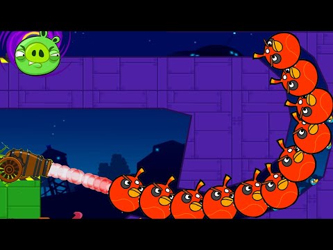 Angry Birds Cannon Birds 4 - FORCE ALL BIRD TO PIGGIES BY EXPLODING BOMBER MAGNET VERSION!