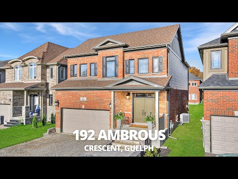 Gorgeous New Build - 192 Ambrous Crescent - Guelph Real Estate Video