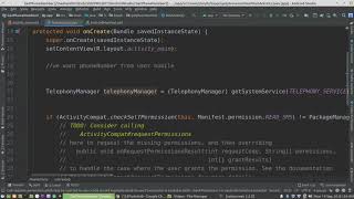 How to get Phone Number using TelephonyManager in Android Studio