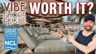 NEW Vibe Shore Club at NCL's Great Stirrup Cay - Full Tour