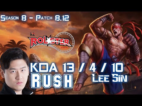 KT Rush LEE SIN vs GRAVES Jungle - Patch 8.12 KR Ranked