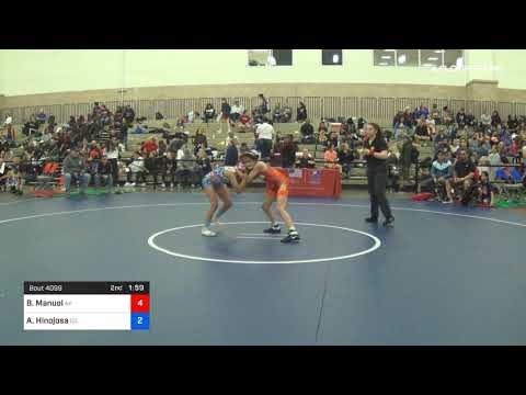 85 Lbs Semifinal Belicia Manuel Team Alaska Vs Amaya Hinojosa Team Colorado