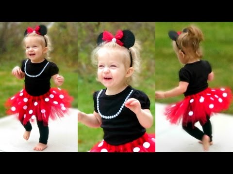 DIY Minnie Mouse Costume for Toddlers | Lacey's Halloween Outfit!!