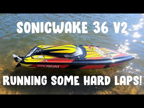 ProBoat Sonicwake 36 V2 running some WOT hard laps @ 51mph! 🚀 💪
