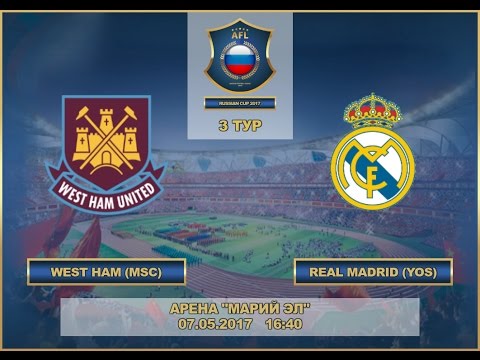 AFL17.Russian Cup. Group Stege. West Ham - Real Madrid