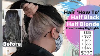 half black hair half blonde hair - how to make my hair dark on top and light on the bottom 😎