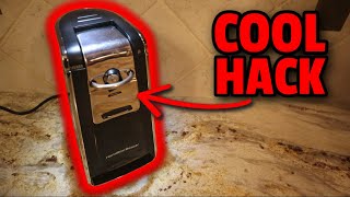 Can Opener Hack! Hamilton Beach Smooth Touch Electric Can Opener Review, Demo, and Hack!