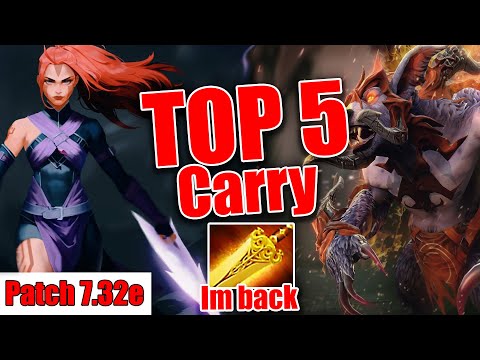 The BEST Carry Heroes 🤔 - Dota 7.32E Carry Tier List!