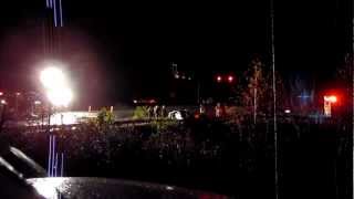 preview picture of video 'Blue Ridge, Laymantown/460 - MVA - Car into Guardrail - 11/3/12'