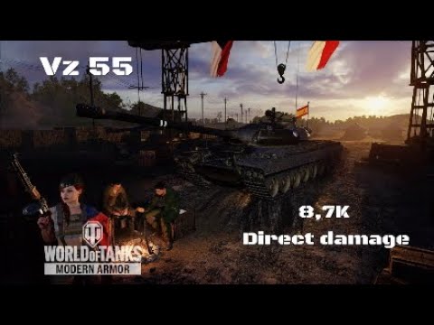 Vz 55 in Autovía:8,7K direct damage :Wot console - World of Tanks