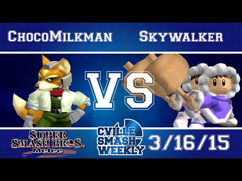 Cville Smash - ChocoMilkman vs Skywalker - SSBM Losers Quarters - Melee