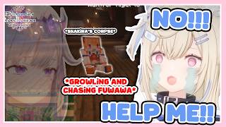 Fuwawa Is Scared To Death While Biboo Is Haunting Her Using Shakira's Corpse...【ENReco / HoloEN】