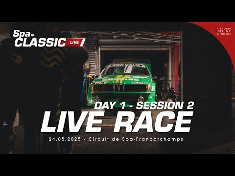 Spa-Classic 2025 - Historic Racing by Peter Auto - Live Session 2 🔴🇬🇧