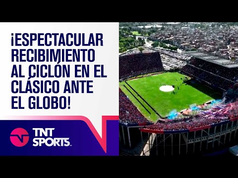 ¡ESPECTACULAR recibimiento al CICLÓN en el CLÁSICO ante el GLOBO!