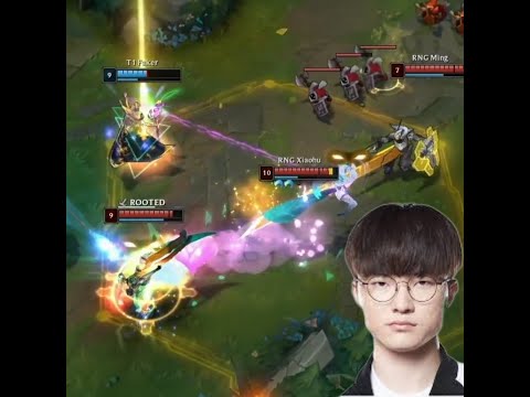 T1 FAKER escapes an insane GANK
