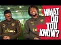 NAME THE TOP 20 INSTAGRAM ACCOUNTS | Maitland-Niles v Iwobi | What Do You Know?