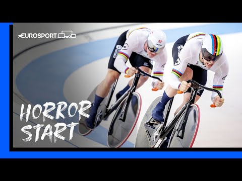 Netherlands win Men's Team Sprint Gold after horror start for France | 2022 European Championships