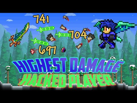 Terraria 1.2.4 Ios/Android Hacked 700+ Highest/Insane Damage Player