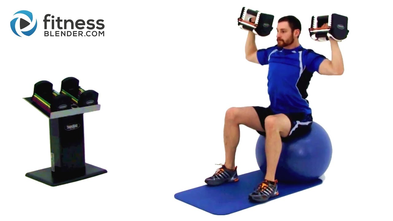 Upper Body Dumbbell Workout - Weight Training with Dumbbells