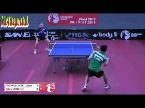 Table Tennis Challenger Series 2016 - Eric Jouti Vs Jakub Kosowski -