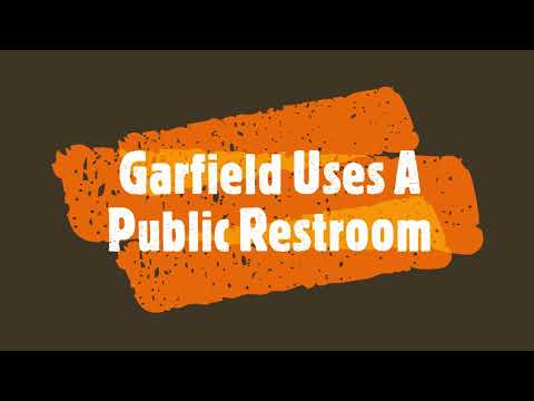 Garfield Uses A Public Restroom