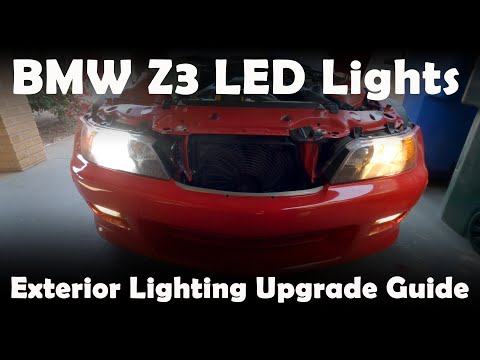 BMW Z3 Exterior LED Light Upgrade Guide - How to do Headlights, fog lights, brake lights etc.