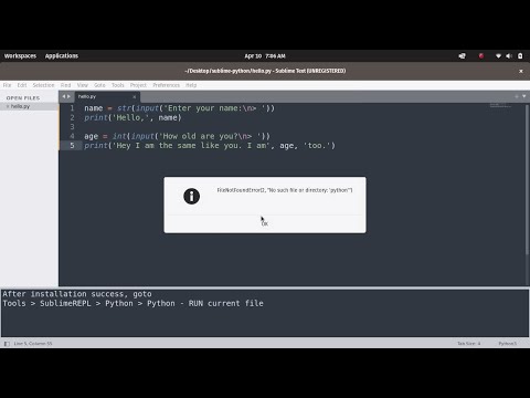 Sublime Repl Python On Linux