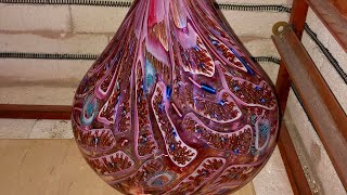 Vase with Rectangular Murrine - Glass Blowing