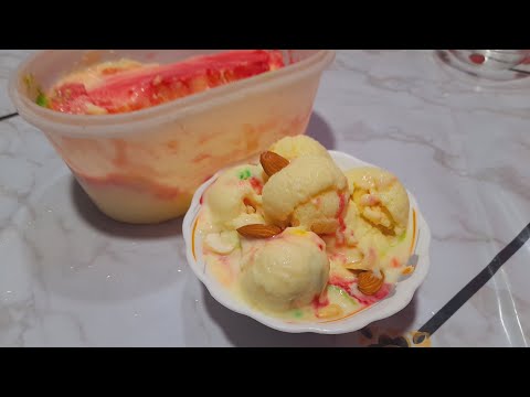 আইসক্রিম পাউডার দিয়ে খুব সহজে বানিয়ে নিন  ভ্যানেলা আইসক্রিম। benela ice cream recipe.2023