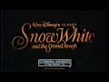 Snow White And The Seven Dwarfs Re Release Commercial 1993
