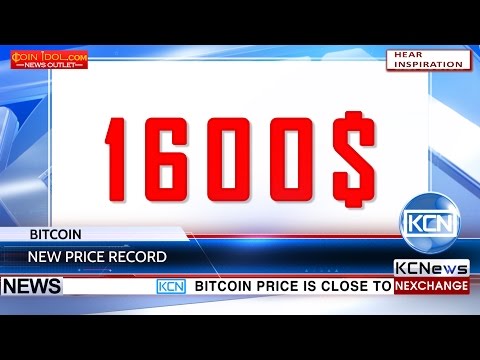 KCN Bitcoin price reaches $1600 limit