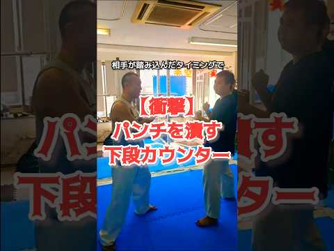 【衝撃】パンチを潰す下段カウンター　#空手 #karate #格闘技 #蹴り #受け #ファイティングビート #工藤真豪