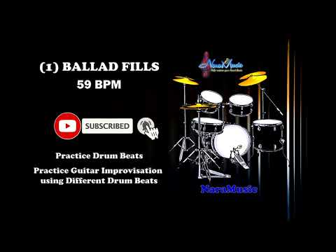 How to play Ballad Drum Fills in 59bpm 1 #drums