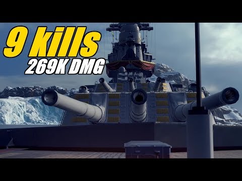 Stalingrad - Last second points win - 9 kills || World of Warships