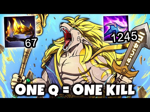 WHEN NEW SEASON CRIT NASUS DROPS 32 KILLS! (1200+ Stacks, Level 20, 1v5 God Mode)